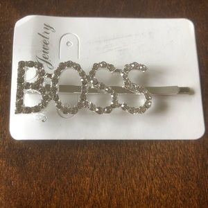 BOSS Rhinestone hair barette